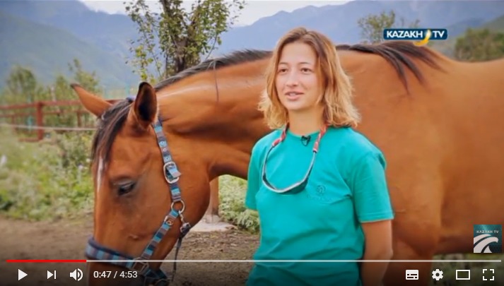 TV program on Kazakh TV about Natural Horse Care and Paddock Paradise in Kazakhstan